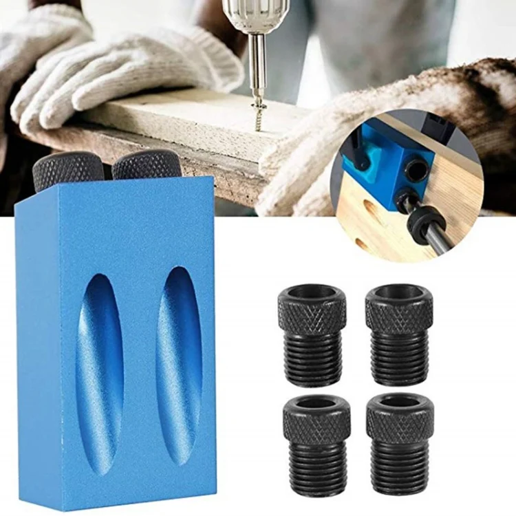 7-Piece Set 15 Degree Angular Oblique Aluminum Alloy Woodworking Hole Locator