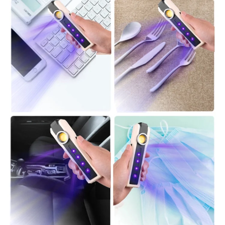 OG1802_15.webp 1902C 3 Lighting Mode Flashlight Rechargeable Lantern Disinfection Light UVA+UVC Antisepsis Lamp - Image 16