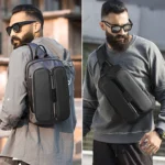 BANGE Fashion Casual Shoulder Bag Outdoor USB Chest Bag - Image 15