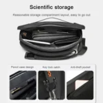 BANGE Sports Leisure Chest Bag Business Waist Bag Trendy Fashion Messenger Bag Shoulder Bag - Image 10