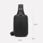 BANGE Men Fashion Men Chest Bag Outdoor Leisure Messenger Bag Waterproof Shoulder Bag - Image 2