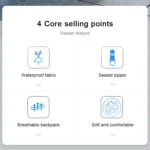 BANGE Men Fashion Men Chest Bag Outdoor Leisure Messenger Bag Waterproof Shoulder Bag - Image 4