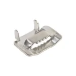 100 PCS 15.88mm 304 Stainless Steel Tie Lock Type Cable Wrapped Bundle Buckle - Image 2