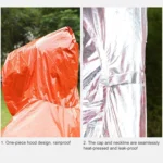 AOTU AT9052 Outdoor Camping Long First Aid Raincoat - Image 6