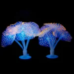 Aquarium Articles Decoration Silicone Simulation Fluorescent Sucker Jellyfish, Size: 10*10*9cm - Image 4