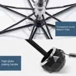 Creative Fresh Style Three Fold Silver Tape Anti Ultraviolet Sunshade Umbrella - Image 4