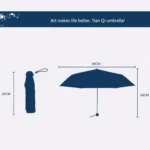 Creative Fresh Style Three Fold Silver Tape Anti Ultraviolet Sunshade Umbrella - Image 7