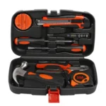 9 in 1 Tool Set General Household Hand Tool Kit with Toolbox Storage Case - Image 2