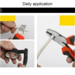 9 in 1 Tool Set General Household Hand Tool Kit with Toolbox Storage Case - Image 7