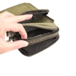 Outdoor Phone Carrying Case Pouch Nylon Crossbody Shoulder Cell Phone Holster Waist Belt Wallet Bag with Carabiner - Image 10