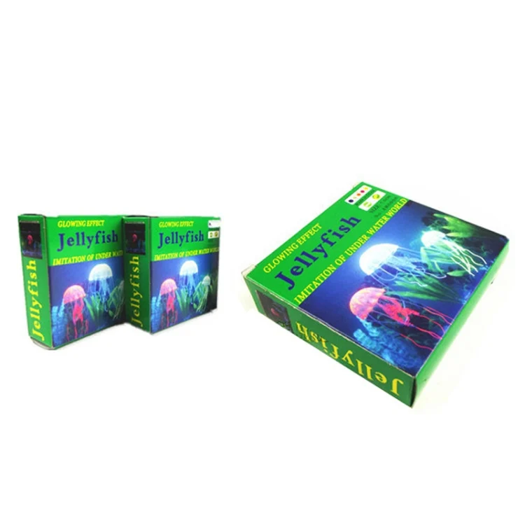 OG4692E_4.webp Aquarium Articles Decoration Silicone Simulation Fluorescent Sucker Jellyfish, Size: 8*20cm - Image 6
