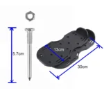 Garden Lawn Garden Tools Grass Ripper Spiked Shoes with 6 Metal Buckles - Image 3