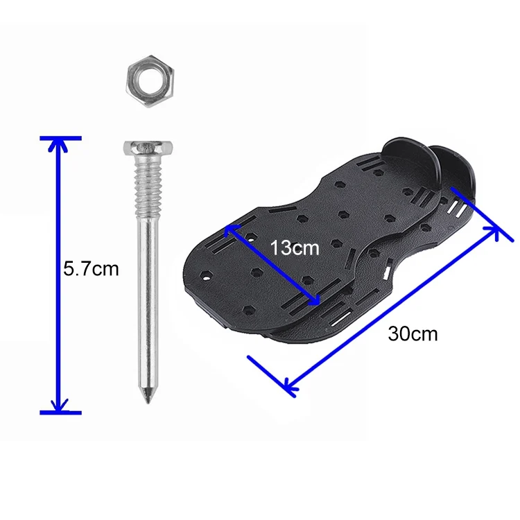 OG5083B_2.webp Garden Lawn Garden Tools Grass Ripper Spiked Shoes with 6 Metal Buckles - Image 3