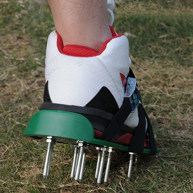 OG5083B_9.webp Garden Lawn Garden Tools Grass Ripper Spiked Shoes with 6 Metal Buckles - Image 10