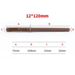 10 PCS Concealed Layer Board Pin Wall Bookshelf Invisible Bulkhead Nail, 12x120mm - Image 3