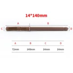 10 PCS Concealed Layer Board Pin Wall Bookshelf Invisible Bulkhead Nail, 14x140mm - Image 3