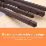 10 PCS Concealed Layer Board Pin Wall Bookshelf Invisible Bulkhead Nail, 14x140mm - Image 4