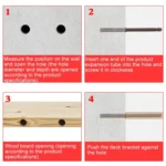 10 PCS Concealed Layer Board Pin Wall Bookshelf Invisible Bulkhead Nail, 14x140mm - Image 7