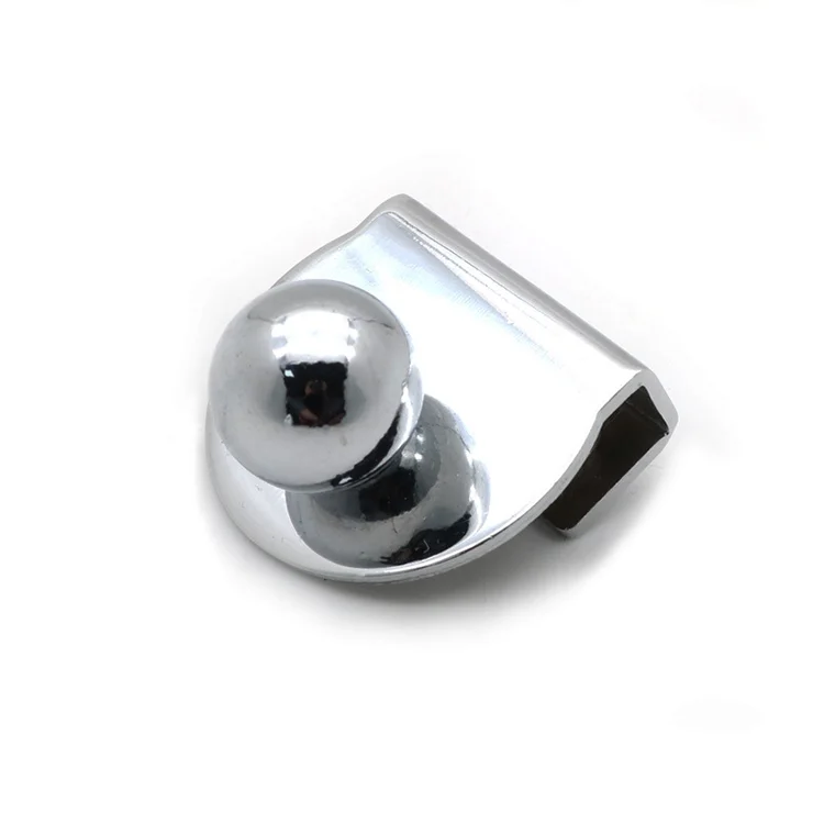OG5659_1.webp Zinc Alloy Bright Open Hole Free Glass Cabinet Door Handle, Size: L - Image 2