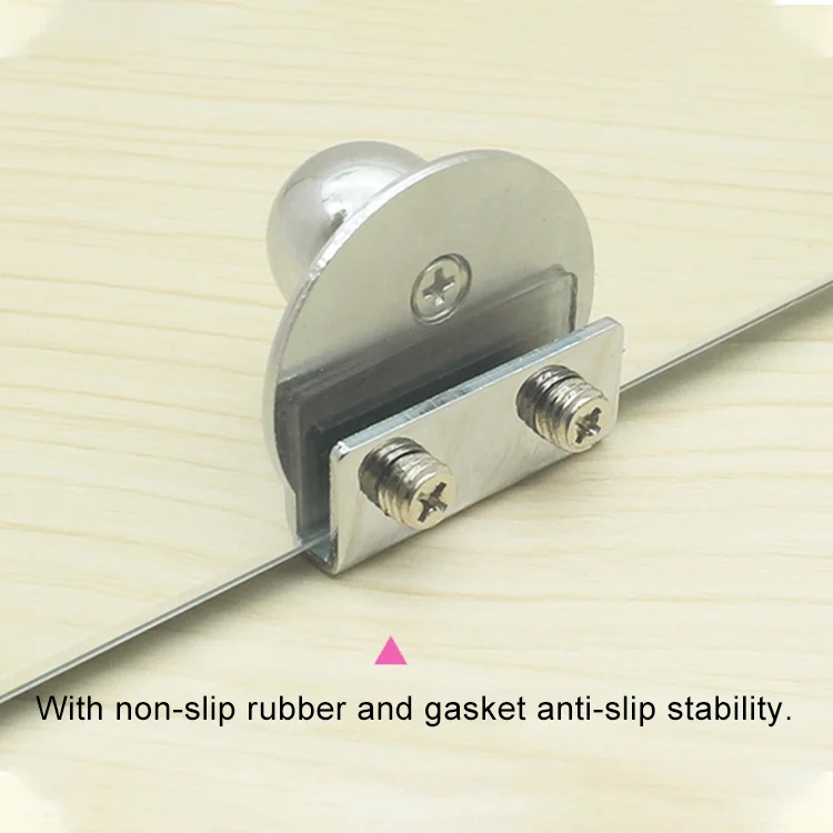 OG5659_3.webp Zinc Alloy Bright Open Hole Free Glass Cabinet Door Handle, Size: L - Image 4