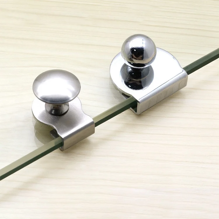 OG5660_4.webp Stainless Steel Wire Drawing Open Hole Free Glass Cabinet Door Handle, Size: S - Image 5