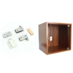 Glass Clip Single Door Touching Exhibition Cabinet Hinge - Image 4