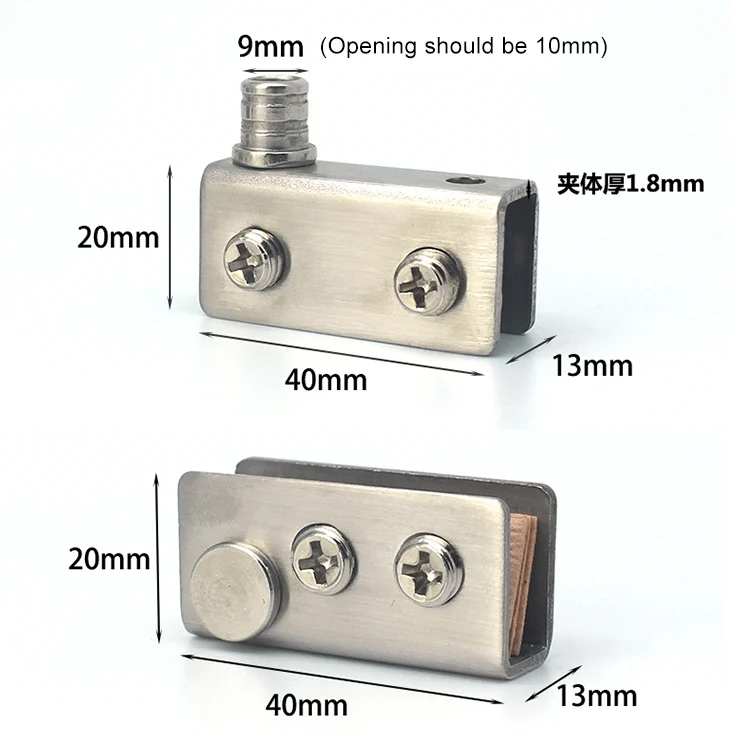 OG5662_2.webp Glass Clip Double Door Touching Exhibition Cabinet Hinge - Image 3