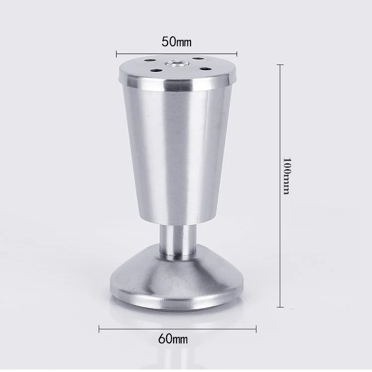 OG5664_1.webp Stainless Steel Thickened Adjustable Foot Cup Type Cupboard Foot, 100mm - Image 2