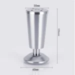 Stainless Steel Thickened Adjustable Foot Cup Type Cupboard Foot, 120mm - Image 2