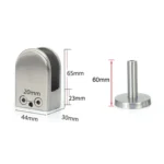 201 Stainless Steel Glass Fish Mouth Support Rod Fixing Clip with 14x60mm Rod, Specification: XL - Image 3