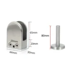 201 Stainless Steel Glass Fish Mouth Support Rod Fixing Clip with 14x80mm Rod, Specification: XL - Image 3
