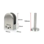 201 Stainless Steel Glass Fish Mouth Support Rod Fixing Clip with 14x100mm Rod, Specification: XL - Image 3