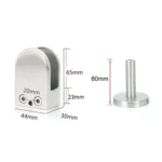 304 Stainless Steel Glass Fish Mouth Support Rod Fixing Clip with 14x60mm Rod, Specification: XL - Image 3