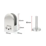 304 Stainless Steel Glass Fish Mouth Support Rod Fixing Clip with 14x80mm Rod, Specification: XL - Image 3