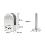 304 Stainless Steel Glass Fish Mouth Support Rod Fixing Clip with 14x100mm Rod, Specification: XL - Image 3
