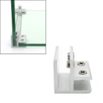 Aluminum Alloy Glass Combination Clamp Cabinet Partition Fixing Clip, 90 degrees Cliped 8-10mm