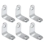 50pcs Stainless Steel 90 Degree Angle Bracket,Corner Brace Joint Bracket Fastener Furniture Cabinet Screens Wall (30mm) - Image 2