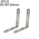 2pcs Stainless Steel 90 Degree Angle Bracket,Corner Brace Joint Bracket Fastener Furniture Cabinet Screens Wall (85mm)