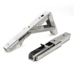 2 PCS 10 inch Billy Wall-mounted Foldable Stainless Steel Spring Storage Shelf for Dining Table - Image 3