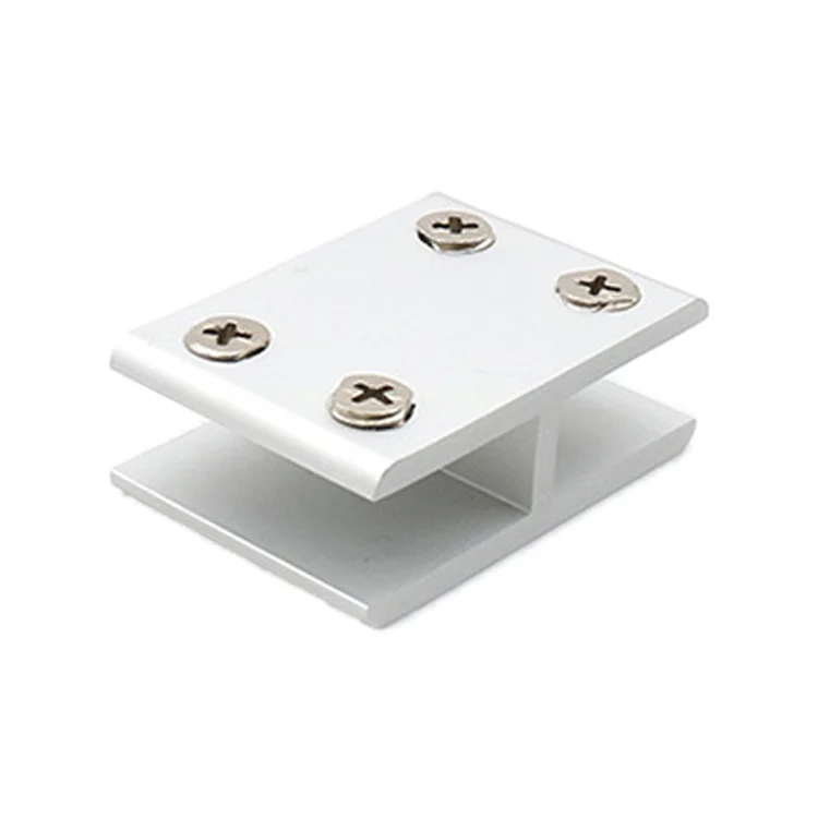 OG6120_1.webp Aluminum Alloy Glass Combination Clamp Cabinet Partition Fixing Clip, 180 degrees Cliped 8-10mm - Image 2