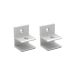 10 PCS F-type Aluminum Alloy Glass Combination Clamp Cabinet Partition Fixing Clip, Size: S, Cliped 5-10mm - Image 2