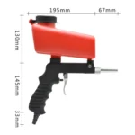 Portable Red Gravitational Sandblasting Machine Mini Rust-proof Sandblaster - Image 4