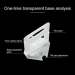 100 PCS 1.5mm Tile Leveling System Clips Kit Wall Floor Tile Spacer Tiling Tool for Paving Locator Tool OG6480 - Image 3