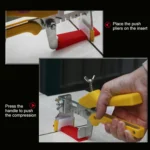 100 PCS 2.0mm Lengthen Tile Leveling System Clips Kit Wall Floor Tile Spacer Tiling Tool for Paving Locator Tool OG6480 - Image 5