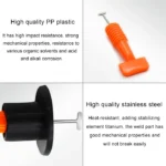 50 PCS Leveler Clip Leveling Device Paving Tile Positioning Aids - Image 3