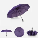 Automatic Lightweight Portable Three Folding Waterproof Anti-UV Umbrella - Image 3