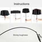 Automatic Lightweight Portable Three Folding Waterproof Anti-UV Umbrella - Image 6