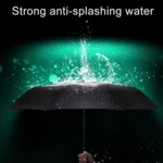 Automatic Lightweight Portable Three Folding Waterproof Anti-UV Umbrella - Image 8