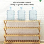 5-Layer Balcony Living Room Collapsible Solid Wood Flower Stand Potted Planting Shelves, Length: 80cm - Image 10