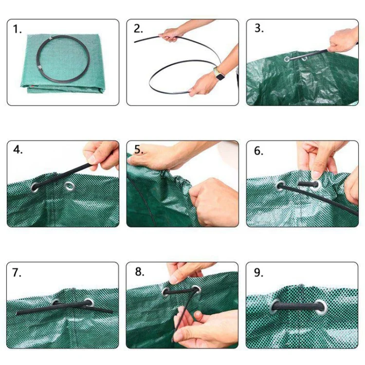 OG6957_9.webp 72 Gallons 272L PP Garden Fallen Leaves Bags Green Waste Bags, Size: 67cm x 76cm - Image 10